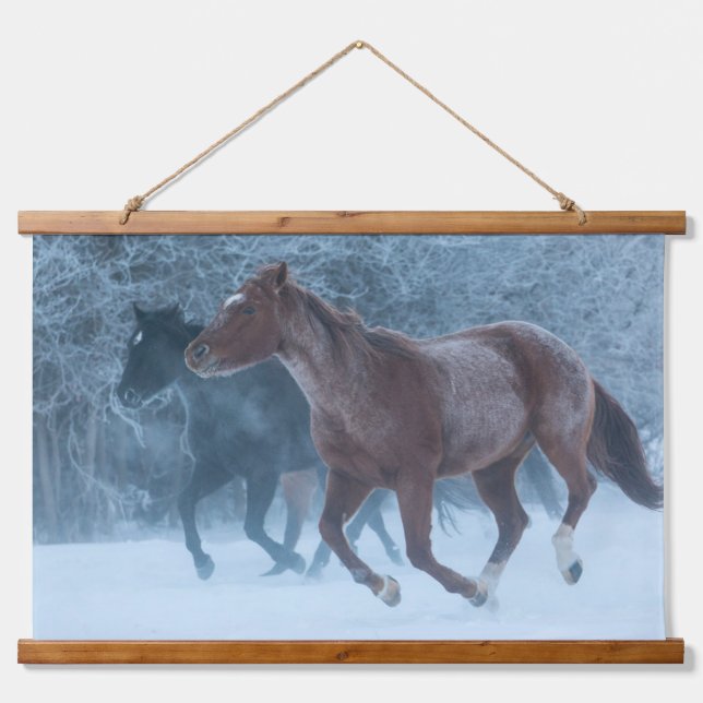 Horse Drive Hanging Tapestry (Front)