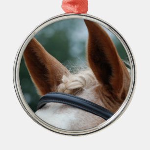 horse ears metal ornament