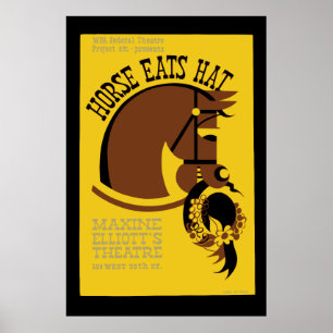 Horse Eats Hat Poster