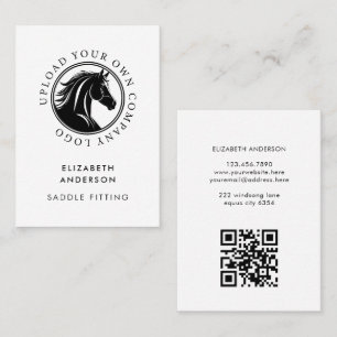 Horse Equestrian Business Logo QR Code Card