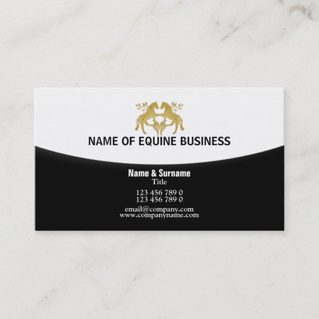 Horse equestrian farrier equine | Personalize Business Card (Front)