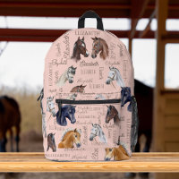 Horse equestrian gifts for girls personalized name