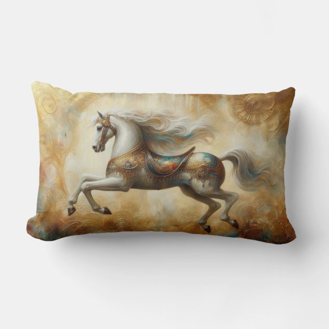 Horse Equestrian Lumbar Cushion (Front)