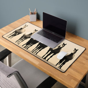 Horse, Equestrian Shirt, Sunlit Horses Desk Mat