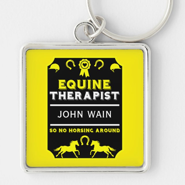 Horse Equine Therapist Keychain (Front)