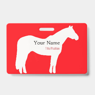 Horse Event Name Badge