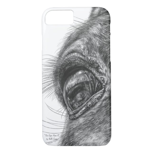 Horse Eye Reflection Closeup Case-Mate iPhone Case (Back)