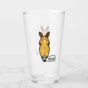 Horse Face Neigh Glass