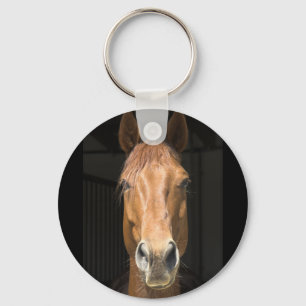 Horse Face Photograph Keychain