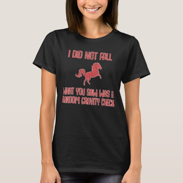 Horse Fall 1 T-Shirt (Front)