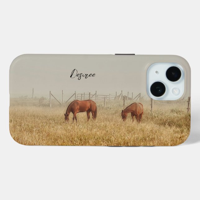 Horse Farm Country Rustic Art Case-Mate iPhone Case (Back (Horizontal))