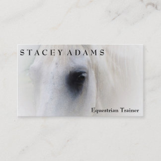 Horse Farm Equestrian Trainer Horseback Riding Business Card