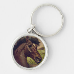 horse farm ranch ride sports western equine pet keychain
