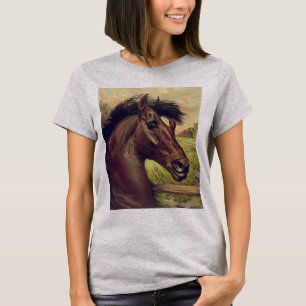 horse farm ranch ride sports western equine pet T-Shirt