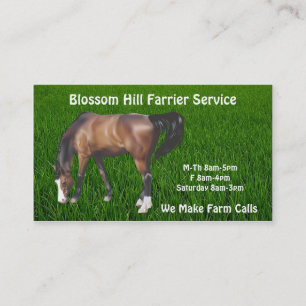 Horse  Farrier Business Card