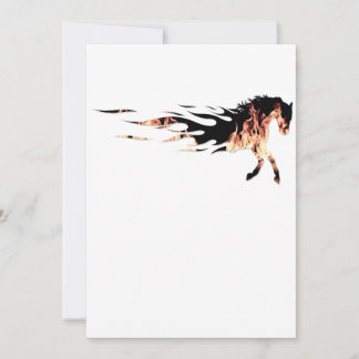 Horse Flames, Horse Logo, Horse Thank You Card