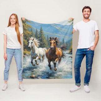 Horse Fleece Blanket
