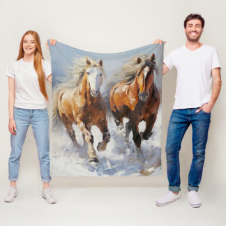 Horse Fleece Blanket
