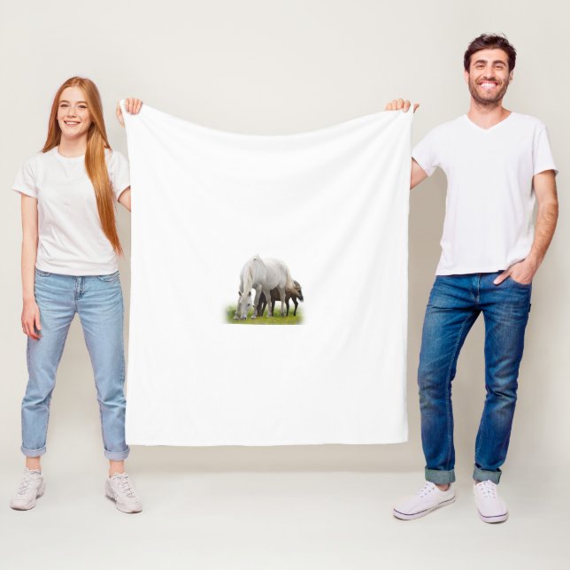 Horse Fleece Blanket (In Situ)