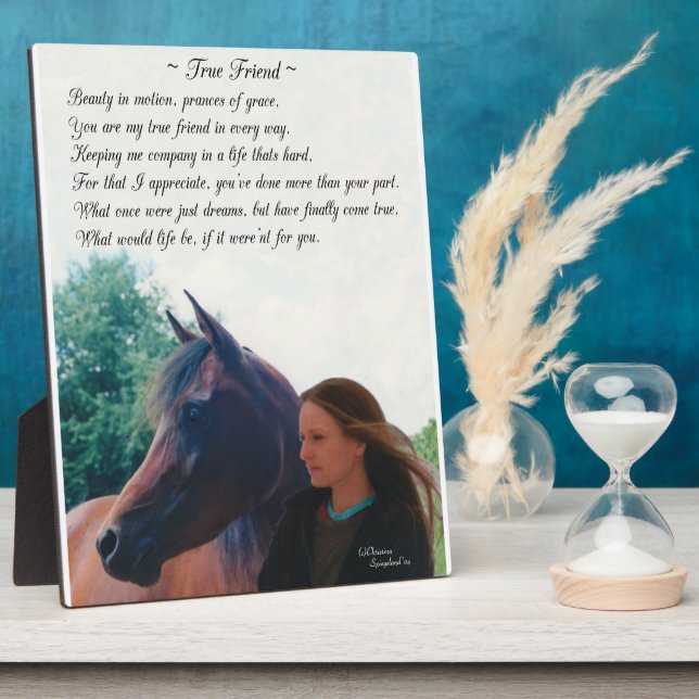 Horse Friend Poem Plaque (Côté)