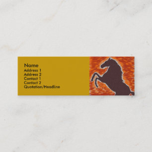 Horse Fury Mini Business Card