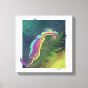 Horse gazing into the distance canvas print