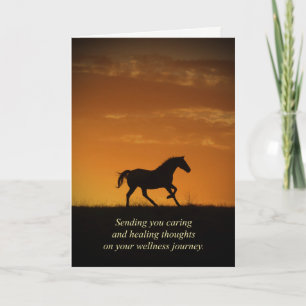 Horse Get Well Brazilian Management for Cancer Pat Card