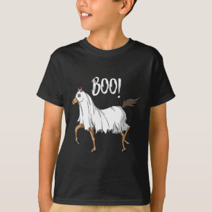 Horse Ghost Costume Fun Equestrian Horse Lover Hal T-Shirt
