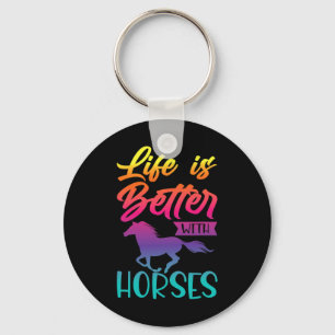 Horse Gifts For Girls. Riding2 Keychain