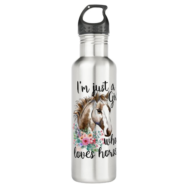 Horse Girl 710 Ml Water Bottle (Front)