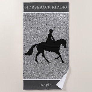 Horse Girl Beach Towel