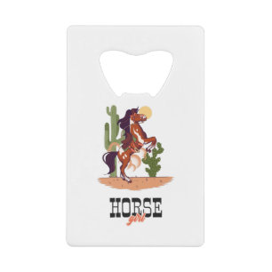 Horse Girl Credit Card Bottle Opener