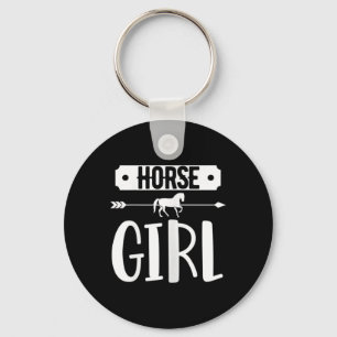 Horse Girl Equestrian Cowgirl Horseback Riding Keychain