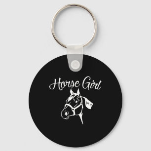 Horse Girl Equestrian Rider Saying Horseback Ridin Keychain