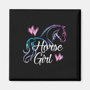 Horse Girl Equestrian Rider Teen Tween Kid Women H Magnet