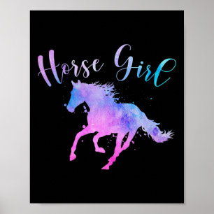 Horse Girl Funny Horse Lover Equestrian Rider Sayi Poster