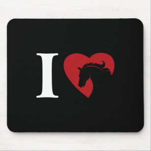 Horse Girl Gifts I Love My Horse Equestrian Horseb Mouse Pad