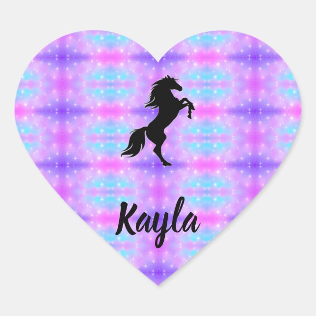 Horse Girl Heart Sticker (Front)