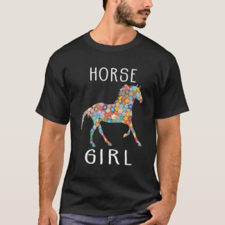 Horse Girl Horse Riding Gift Teen Girls Women T-Shirt