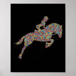 Horse Girl Horseback Riding Women Poster