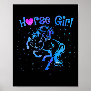 Horse Girl Love Horseback Riding Teen Kids Women M Poster