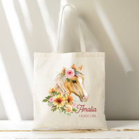 Horse girl Palomino horse with sunflowers custom