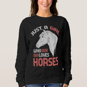 Horse Girls Women Equestrian Horse Riding Horse Sweatshirt