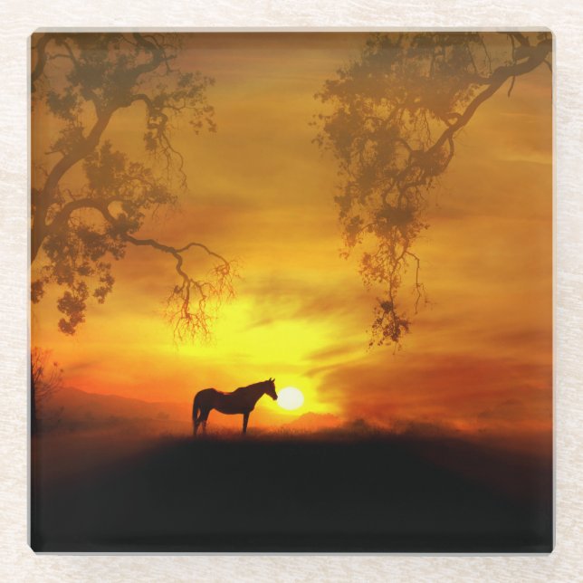 Horse Glass Coasters (Front)