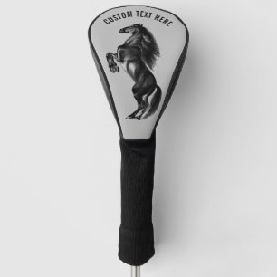 Horse Golf Head Cover Custom Text and Colours