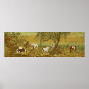 Horse Grazing in the Suburbs Fine Art Poster