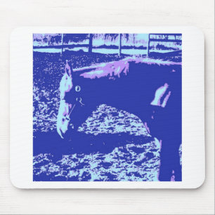 Horse Grazing Pop Art Mouse Pad
