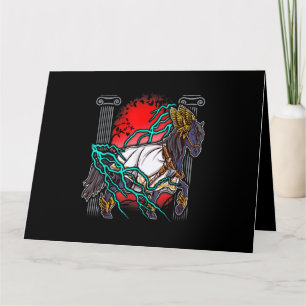 Horse Greek Myths Zeus Ancient Gods Equine Lightni Card