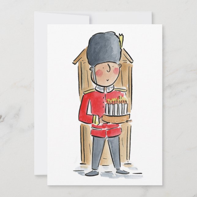 Horse Guard Birthday Invitation (Front)