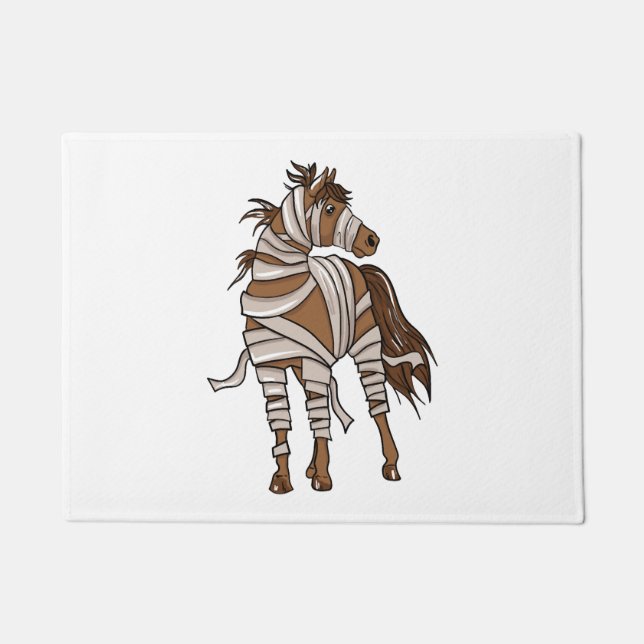 Horse Halloween  Doormat (Front)